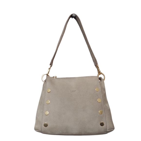 Hammit Los Angeles Grey Natural With Brushed Gold Mini Shoulder Bag - Picture 2 of 9